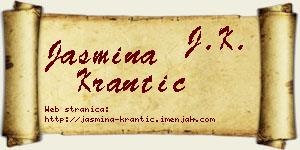 Jasmina Krantić vizit kartica